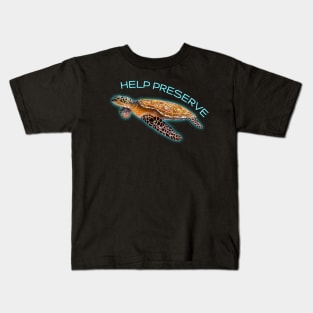 Sea turtle preservation Kids T-Shirt